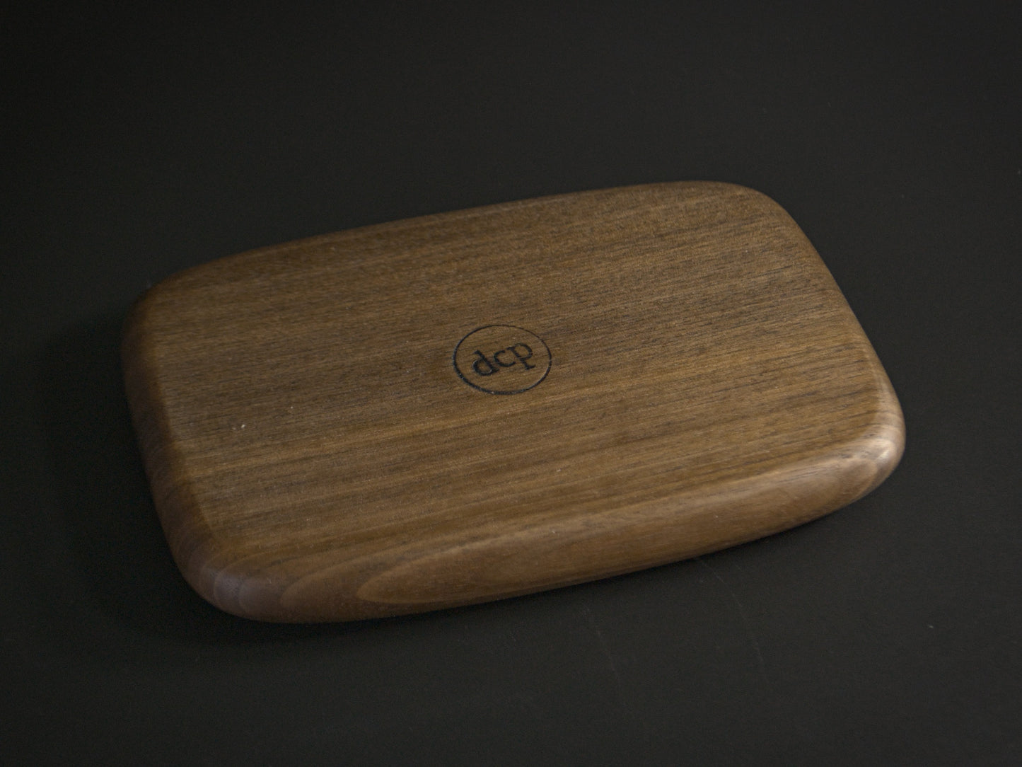 Small wooden tray bottom view