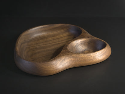 Large double wooden tray main view
