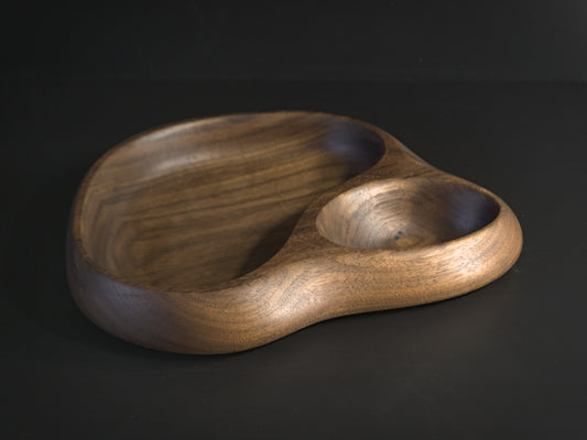 Large double wooden tray main view